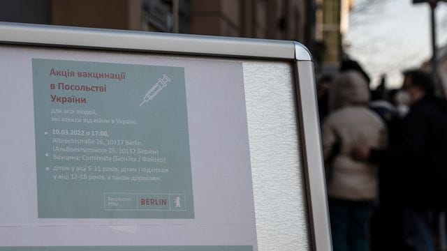 Coronavirus - Impfaktion in der ukrainischen Botschaft