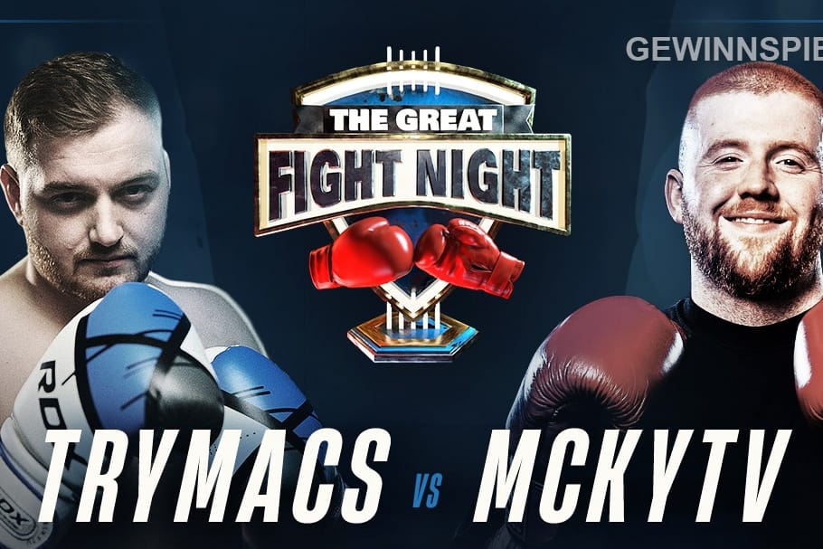 Werbeplakat für die "Fight Night": Die Twitch-Stars Trymacs und MckyTV sind eigentlich für ihre Live-Streams bekannt. Am Samstag boxen sie gegeneinander in der Lanxess Arena.