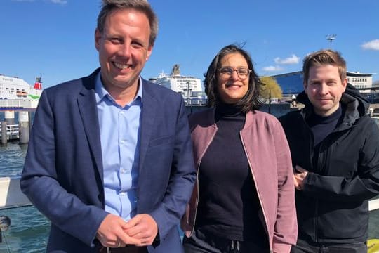 Thomas Losse-Müller (l-r), Serpil Midyatli und Kevin Kühnert