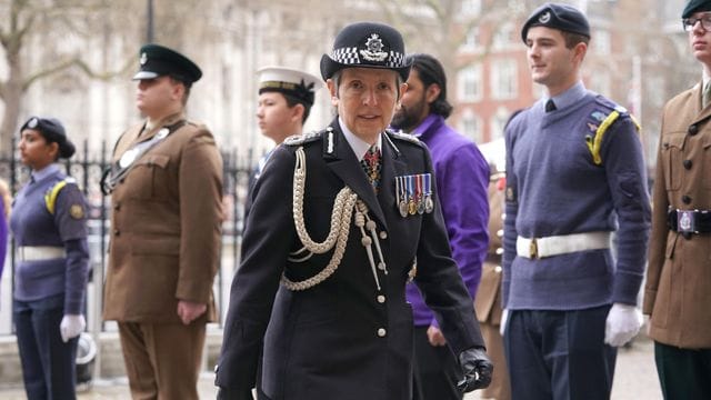 Cressida Dick, Polizeipräsidentin der Metropolitan Police, räumt ihren Posten. Cressida Dick, Polizeipräsidentin der Metropolitan Police, räumt ihren Posten.