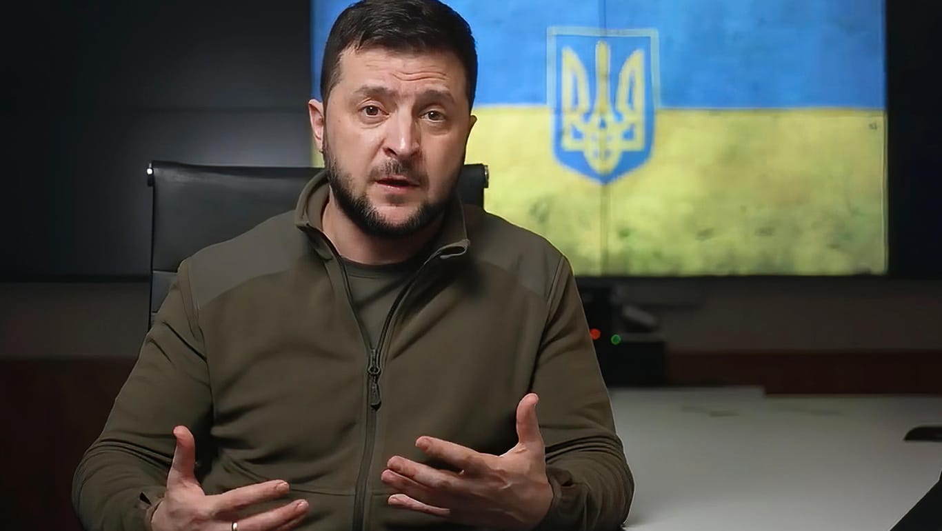 Wolodymyr Selenskyj: Der ukrainische Präsident richtet sich täglich an sein Volk.