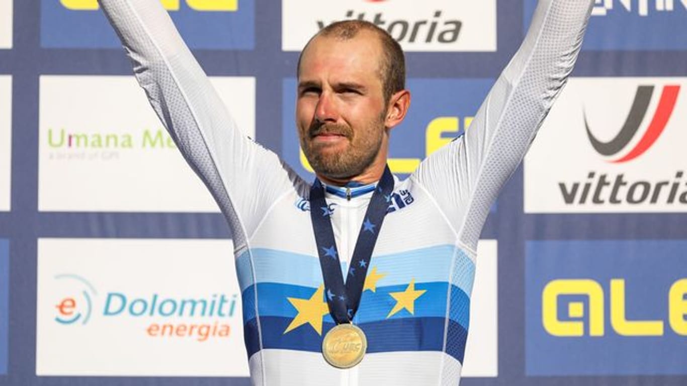 Der italienische Radprofi Sonny Colbrelli hatte bei der EM im September 2021 die Goldmedaille gewonnen.