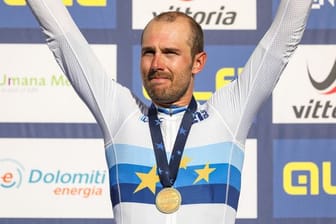 Der italienische Radprofi Sonny Colbrelli hatte bei der EM im September 2021 die Goldmedaille gewonnen.