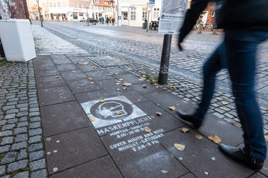 Hinweis auf Maskenpflicht