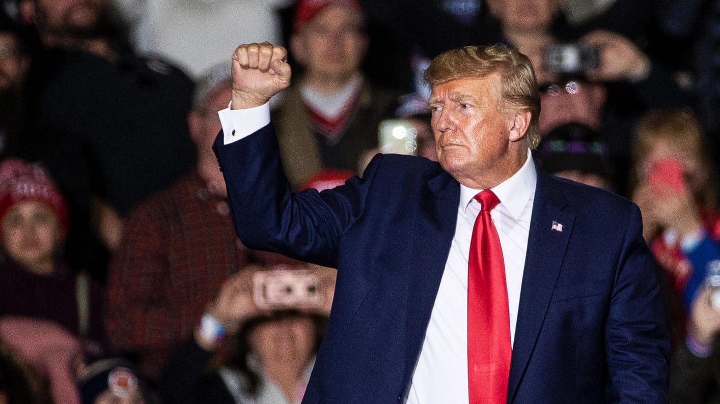 Donald Trump in Michigan: Der ehemalige US-Präsident kennt Putin nach eigenen Angaben "sehr gut".