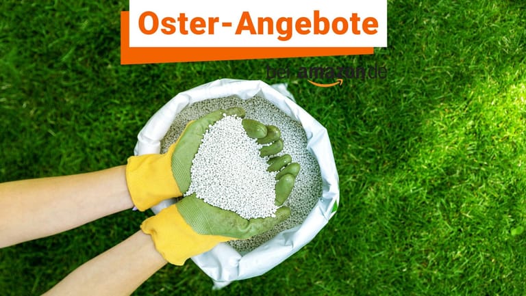 Oster-Angebote von Amazon: Dünger für Rasen, Pflanzen, Gemüse und Obst zu Hammerpreisen für den Frühling.