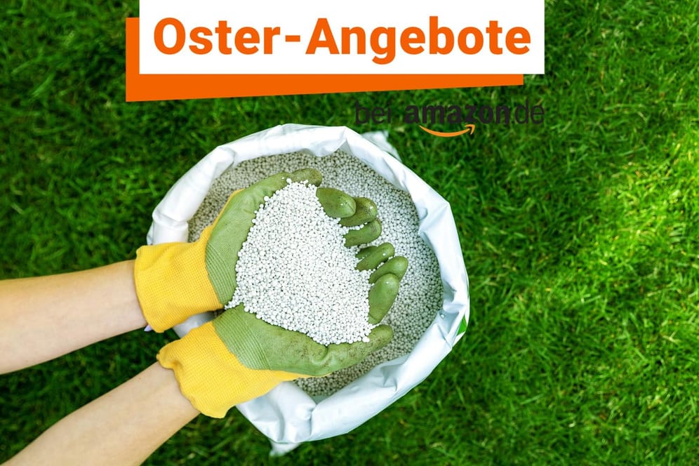 Oster-Angebote von Amazon: Dünger für Rasen, Pflanzen, Gemüse und Obst zu Hammerpreisen für den Frühling.