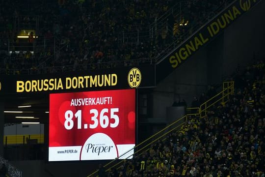 Das Dortmunder Stadion war beim Bundesliga-Spiel gegen den RB Leipzig ausverkauft.