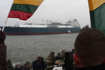 Ankunft eines LNG-Tankers in Litauen: Das Land ist auf Russlands Gaslieferungen nicht mehr angewiesen.