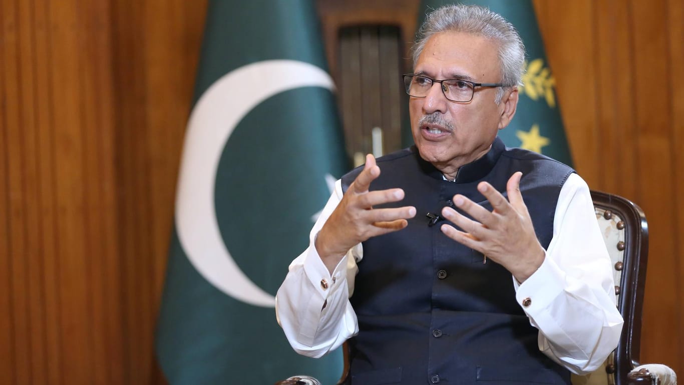 Arif Alvi, der pakistanische Präsident: In dem Land stehen Neuwahlen an.