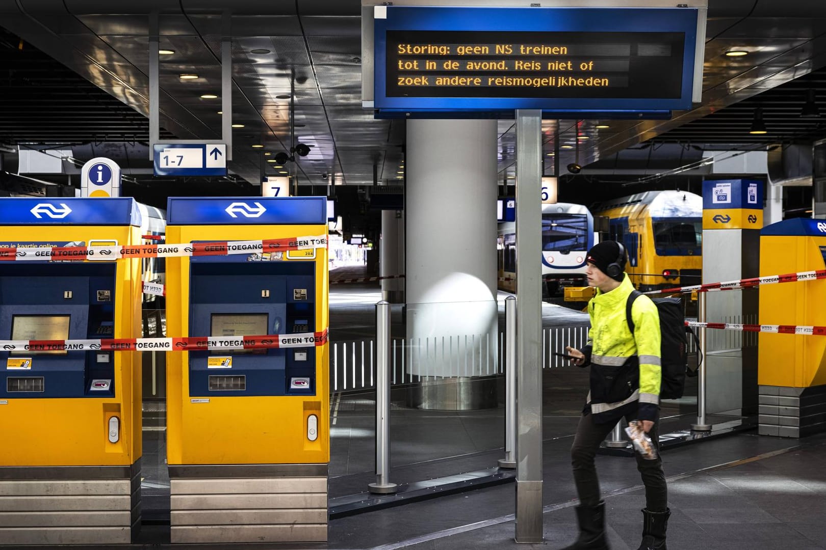 Stillstand in den Niederlanden: Der Bahnverkehr ist dort weitestgehend zum Erliegen gekommen.