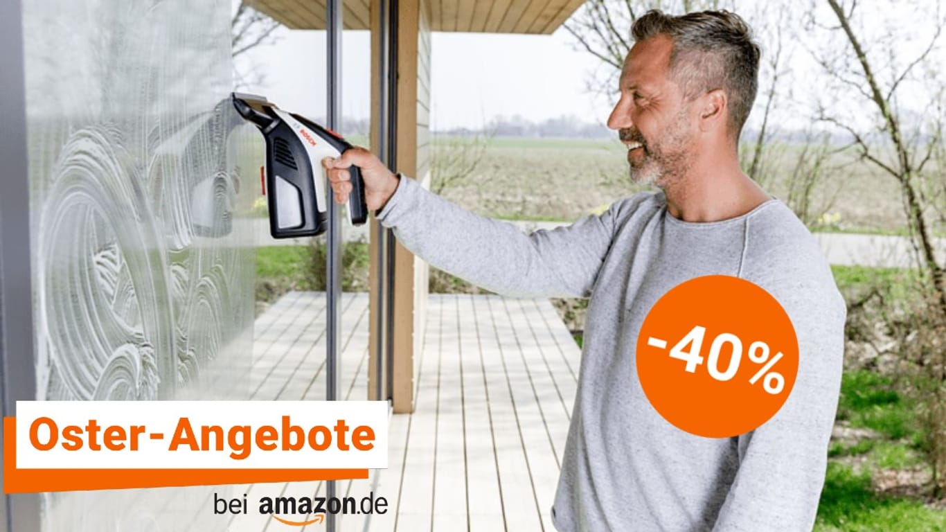 Bei den Oster-Angeboten von Amazon gibt es einen praktischen Akku-Fenstersauger von Bosch zum Spitzenpreis.