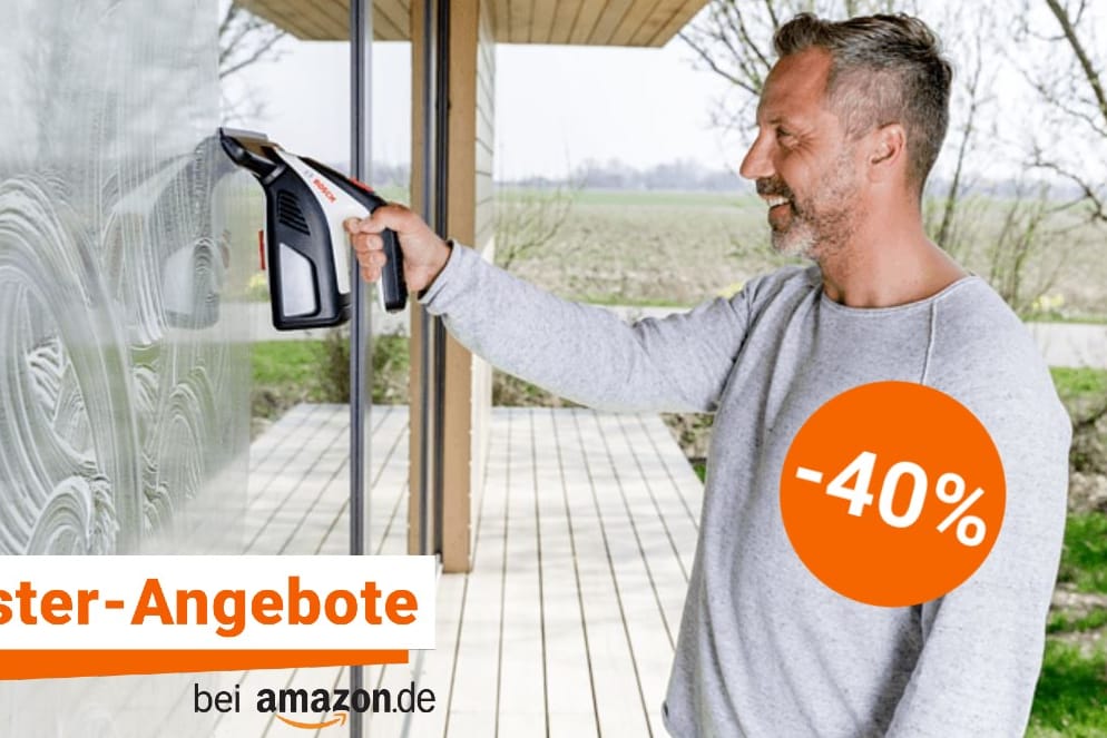 Bei den Oster-Angeboten von Amazon gibt es einen praktischen Akku-Fenstersauger von Bosch zum Spitzenpreis.