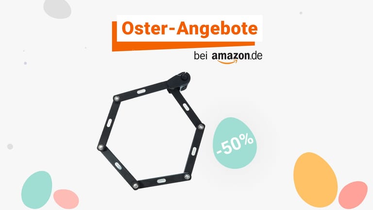 Amazon-Oster-Angebote: Ein stabiles Faltschloss der Marke Abus ist jetzt zum Top-Preis erhältlich.