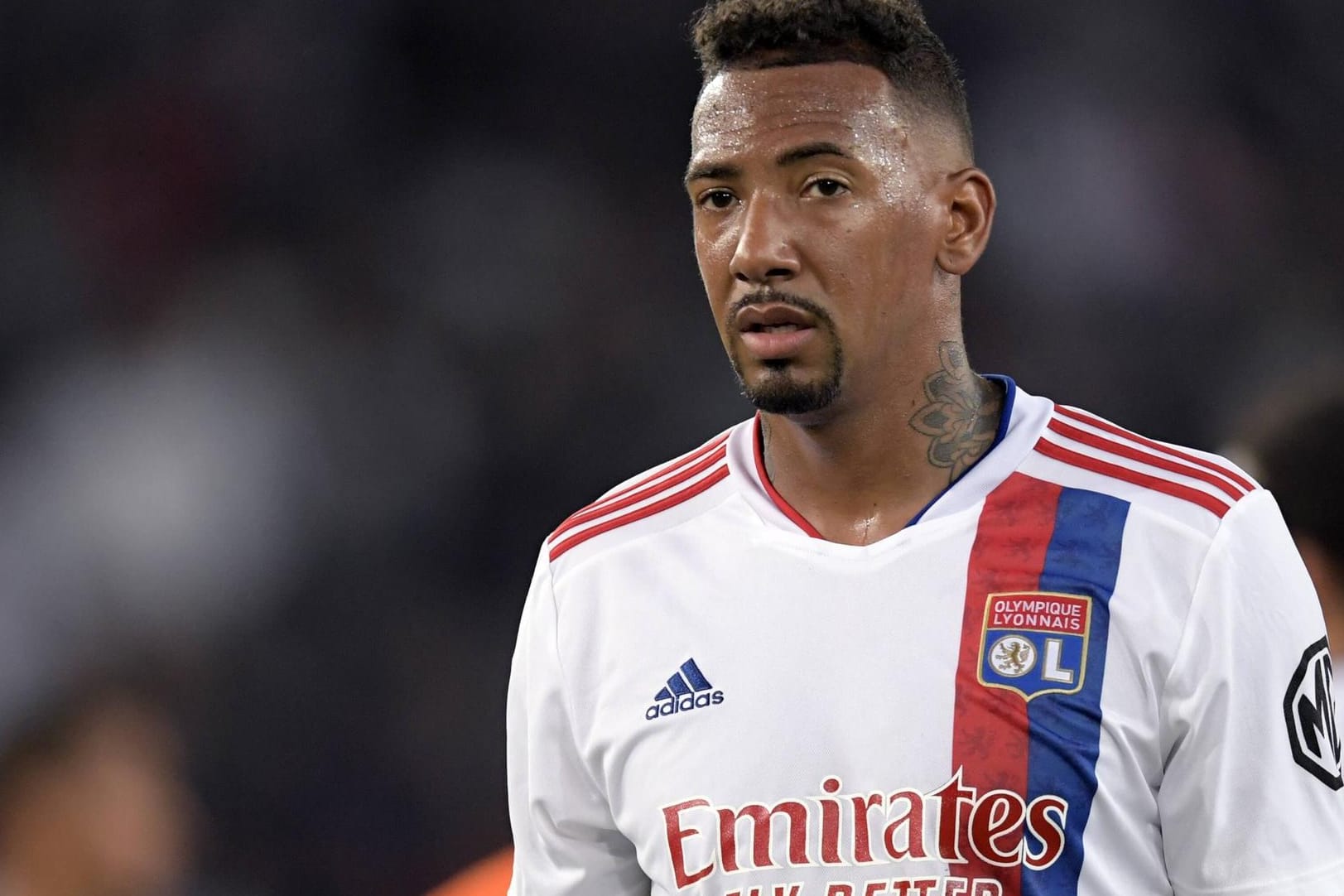 Fußballer Jerome Boateng im Trikot von Olympique Lyon (Archivbild): Der Weltmeister von 2014 und ehemalige Spieler des FC Bayern verkauft seine Villa in Grünwald.