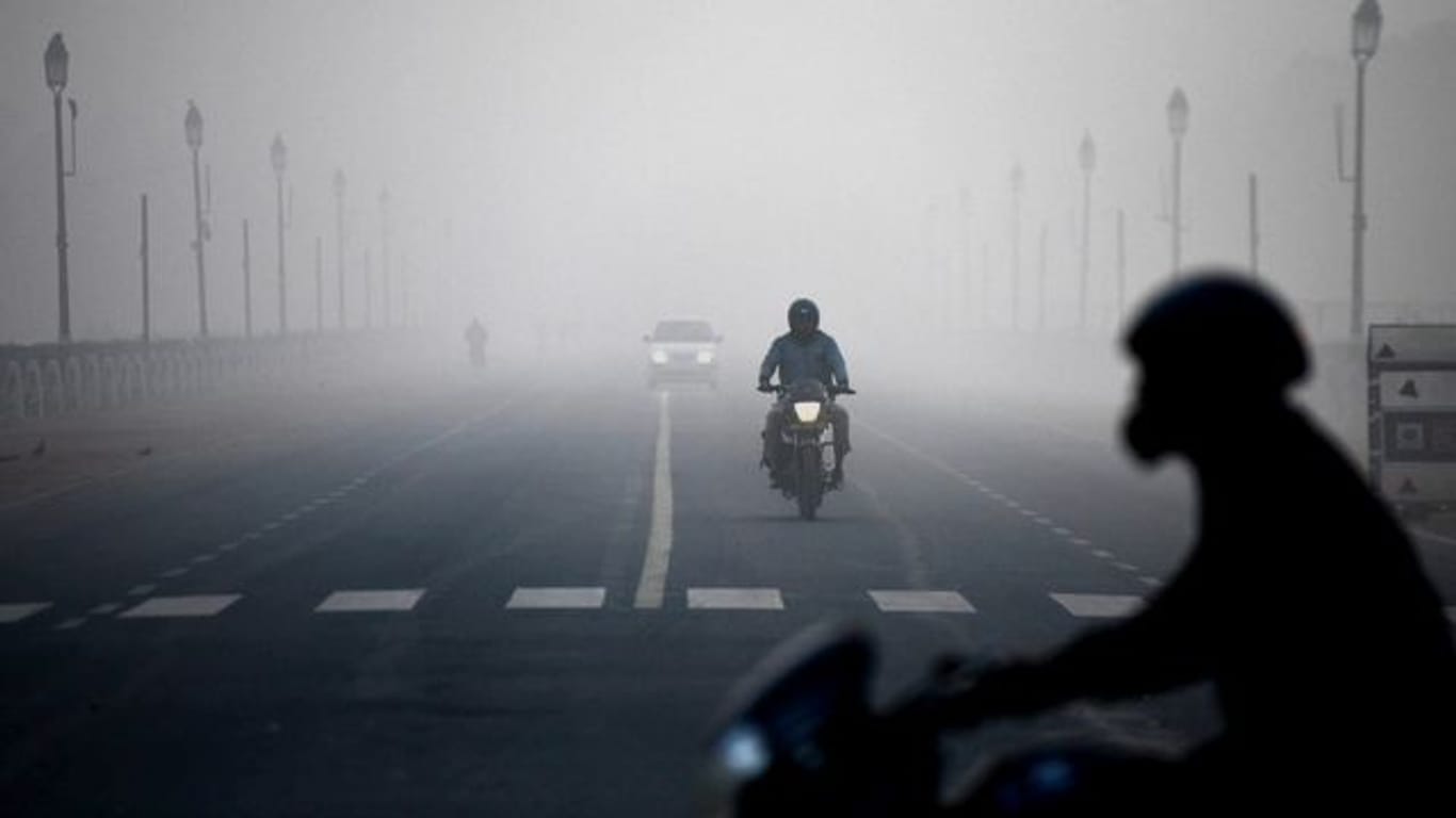 Starker Smog in Neu Delhi.