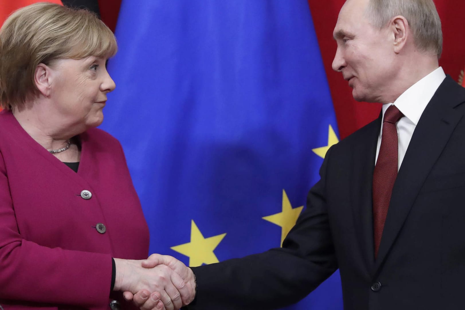 Angela Merkel (hier bei einem Besuch in Moskau im Januar 2020) war eine der wenigen, die von Wladimir Putin respektiert wurde. Sie selbst misstraute ihm bis zum Schluss.