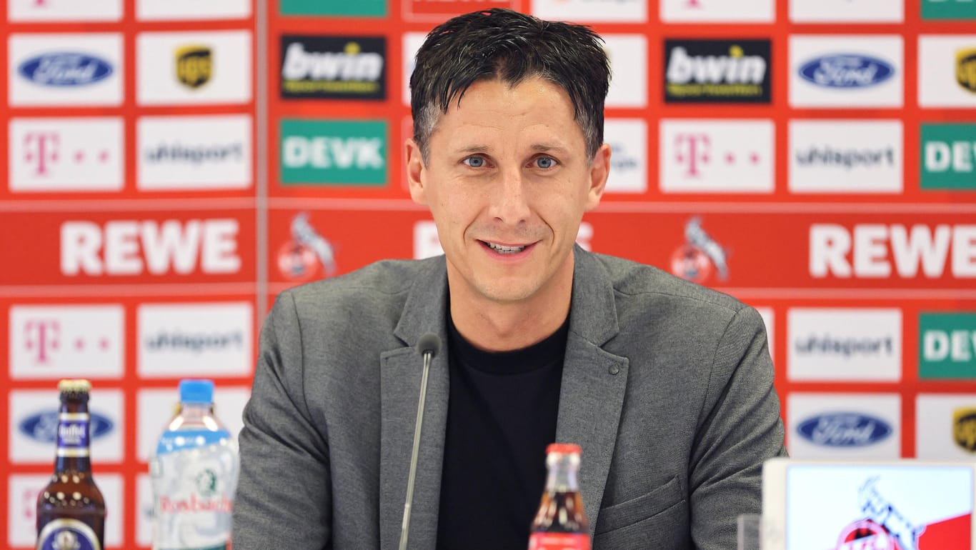 Die offizielle Vorstellung: Christian Keller ist der neue Geschäftsführer beim 1. FC Köln.