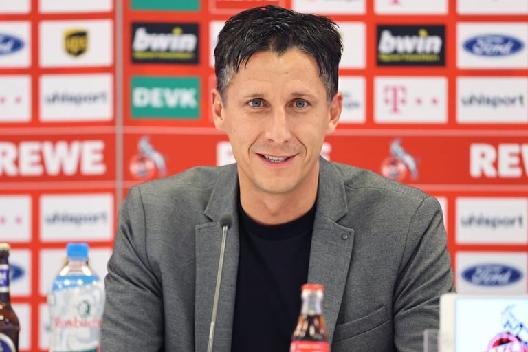 Die offizielle Vorstellung: Christian Keller ist der neue Geschäftsführer beim 1. FC Köln.