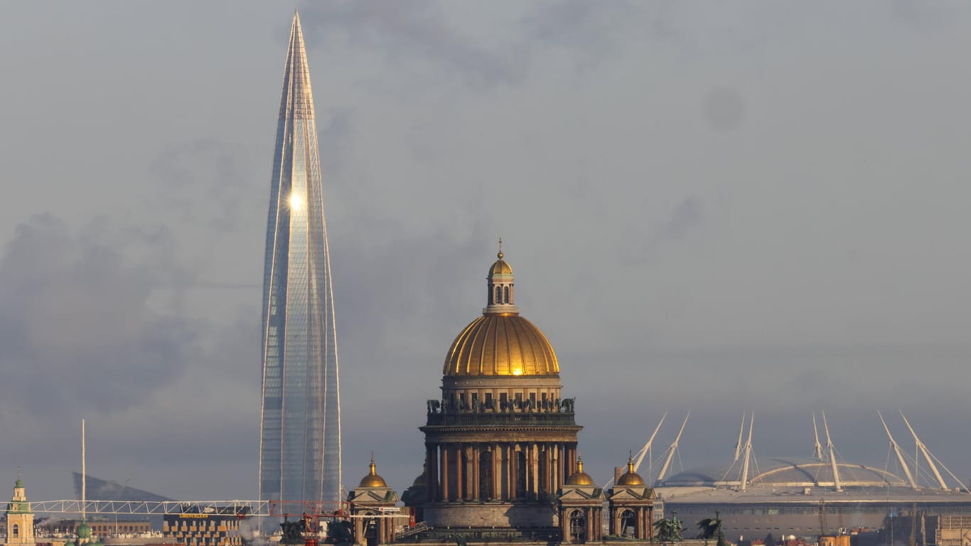 Der Turm konnte gar nicht hoch genug sein: Gazprom-Zentrale in St. Petersburg.