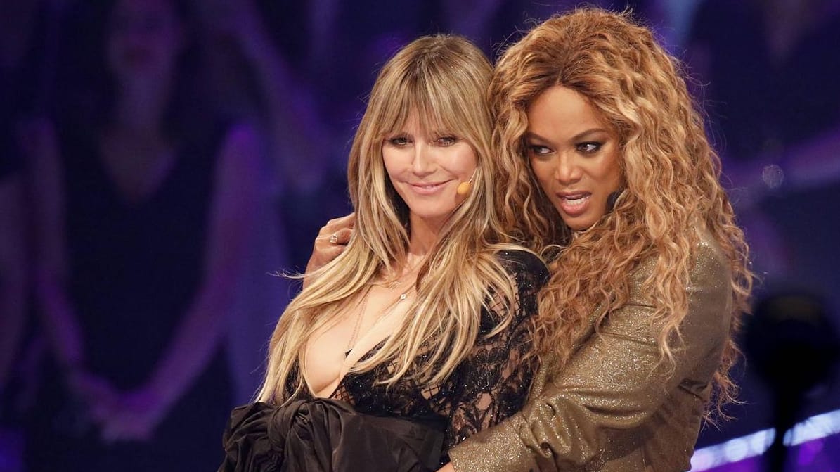 Heidi Klum und Tyra Banks: Die Supermodels standen wieder gemeinsam vor der Kamera.