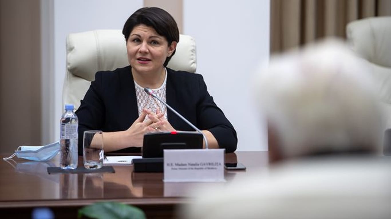 Natalia Gavrilița, Ministerpräsidentin der Republik Moldau, in Chisinau.