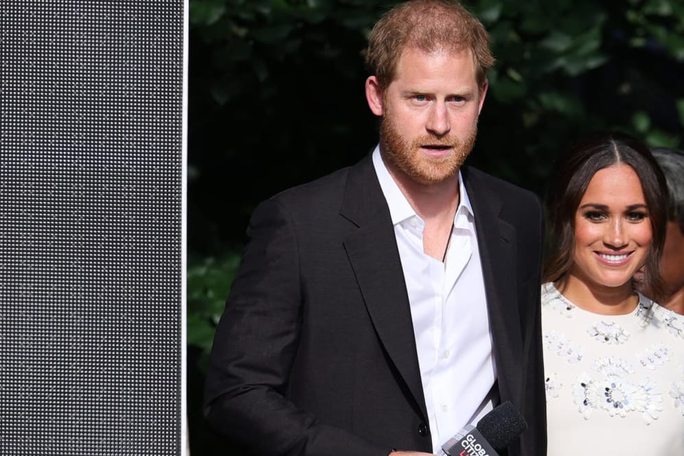 Prinz Harry und Herzogin Meghan: Die beiden zeigten sich nicht bei der Gedenkfeier für Harrys 2021 verstorbenen Großvater Prinz Philip.
