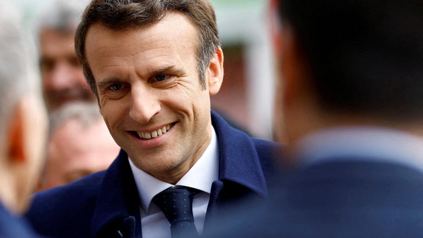 Emmanuel Macron, Präsident Frankreichs: Seine Konkurrentin Marine Le Pen hat in Umfragen zuletzt aufgeholt.
