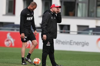 Steffen Baumgart beim FC-Training in Köln: Modeste kehrt zurück, Schmitz und Schindler fallen weiter aus.