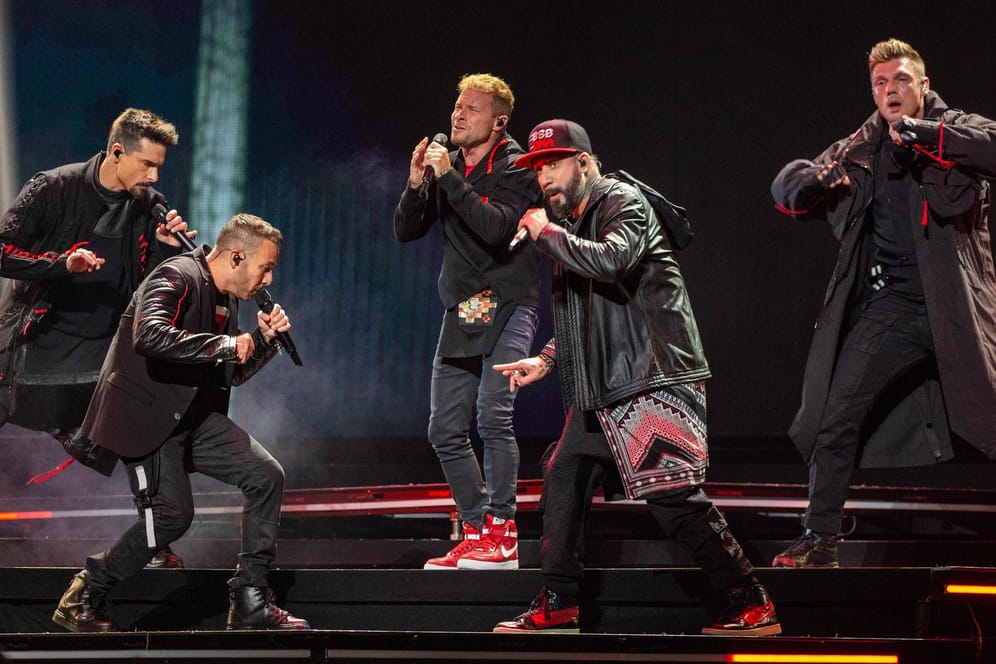 Backstreet Boys bei einem Auftritt (Archivbild): Am Mittwoch und Donnerstag tritt die Band in der Mercedes-Benz Arena in Berlin auf.