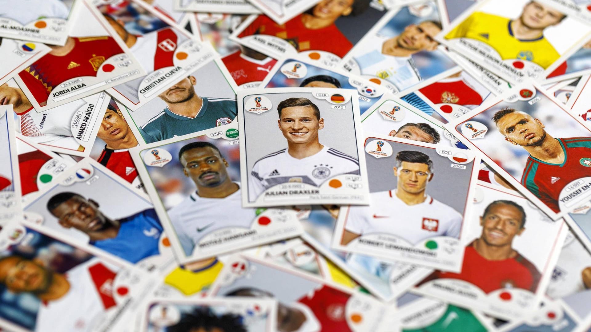 Panini-Sammelbilder zur WM 2018 in Russland: Aufkleber-Gigant "Topps" aus den USA hat sich die Rechte gesichert.