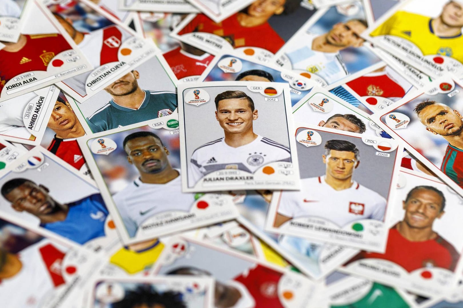 Panini-Sammelbilder zur WM 2018 in Russland: Aufkleber-Gigant "Topps" aus den USA hat sich die Rechte gesichert.