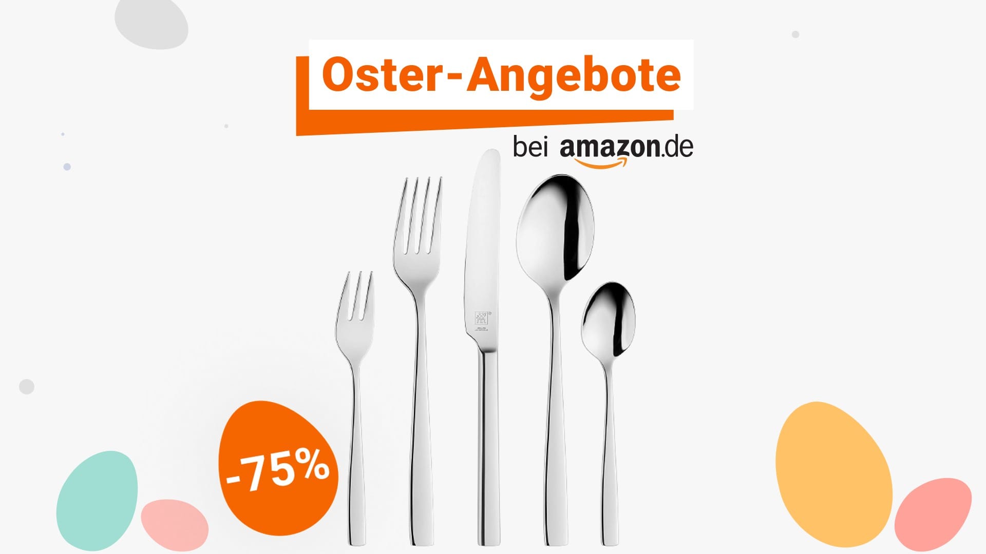 Oster-Angebote bei Amazon: Heute erhalten Sie das Zwilling-Besteckset zum Bestpreis von unter 80 Euro.