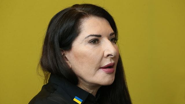 Die Performance-Künstlerin Marina Abramović in Berlin.