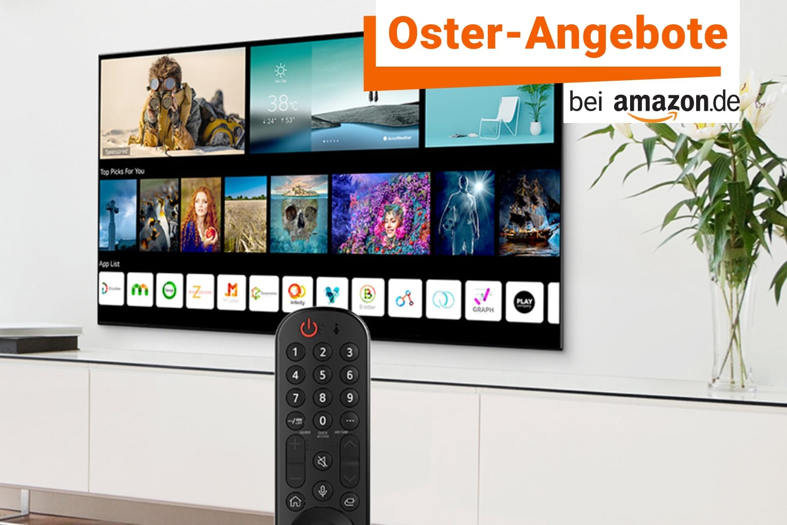 Amazon-Deal: Heute erhalten Sie einen großen Fernseher von LG zum Spitzenpreis.