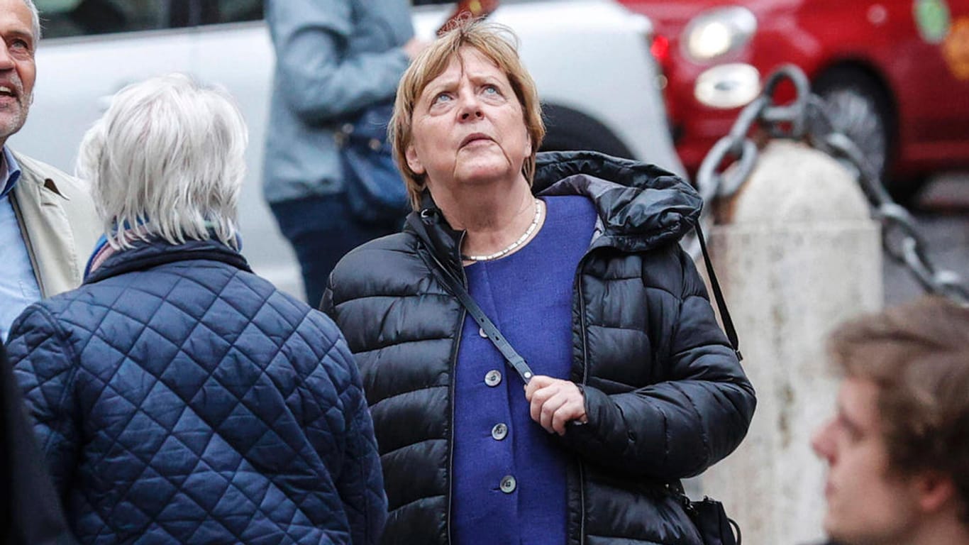 Sightseeing: Angela Merkel ist in Rom.