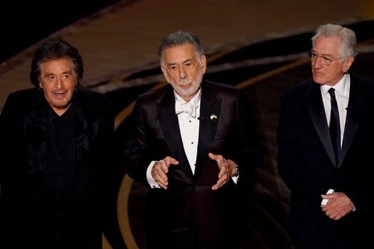 Al Pacino (l-r), Francis Ford Coppola und Robert De Niro bei den Oscars.