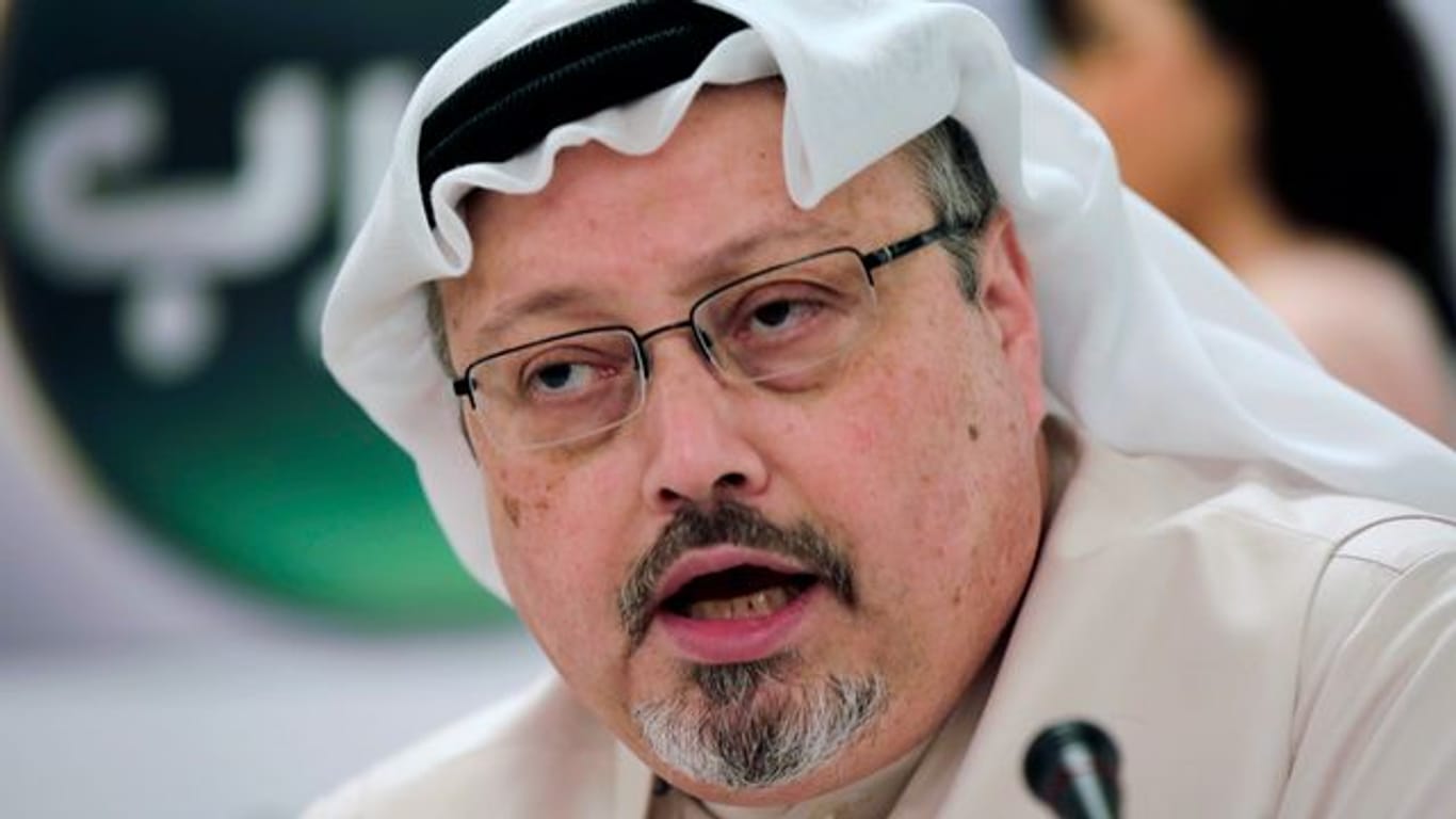 Jamal Khashoggi während einer Pressekonferenz im Februar 2015.