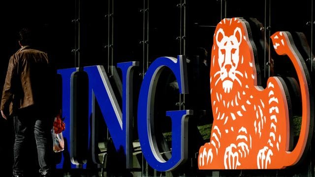 Das Logo der ING Bank.