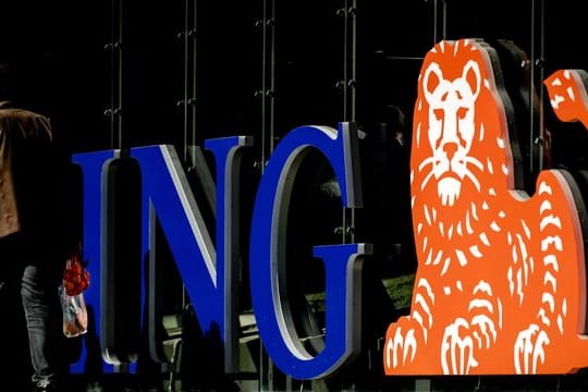 Das Logo der ING Bank.