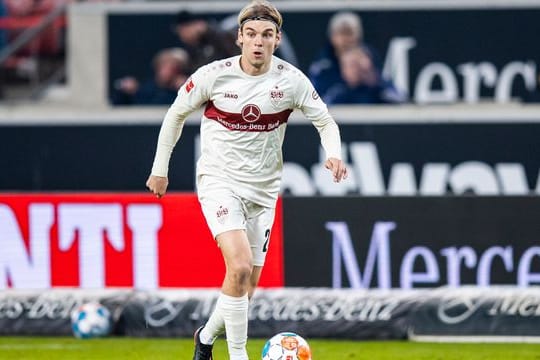Im Heimspiel gegen den BVB wohl wieder dabei: Borna Sosa vom VfB Stuttgart.