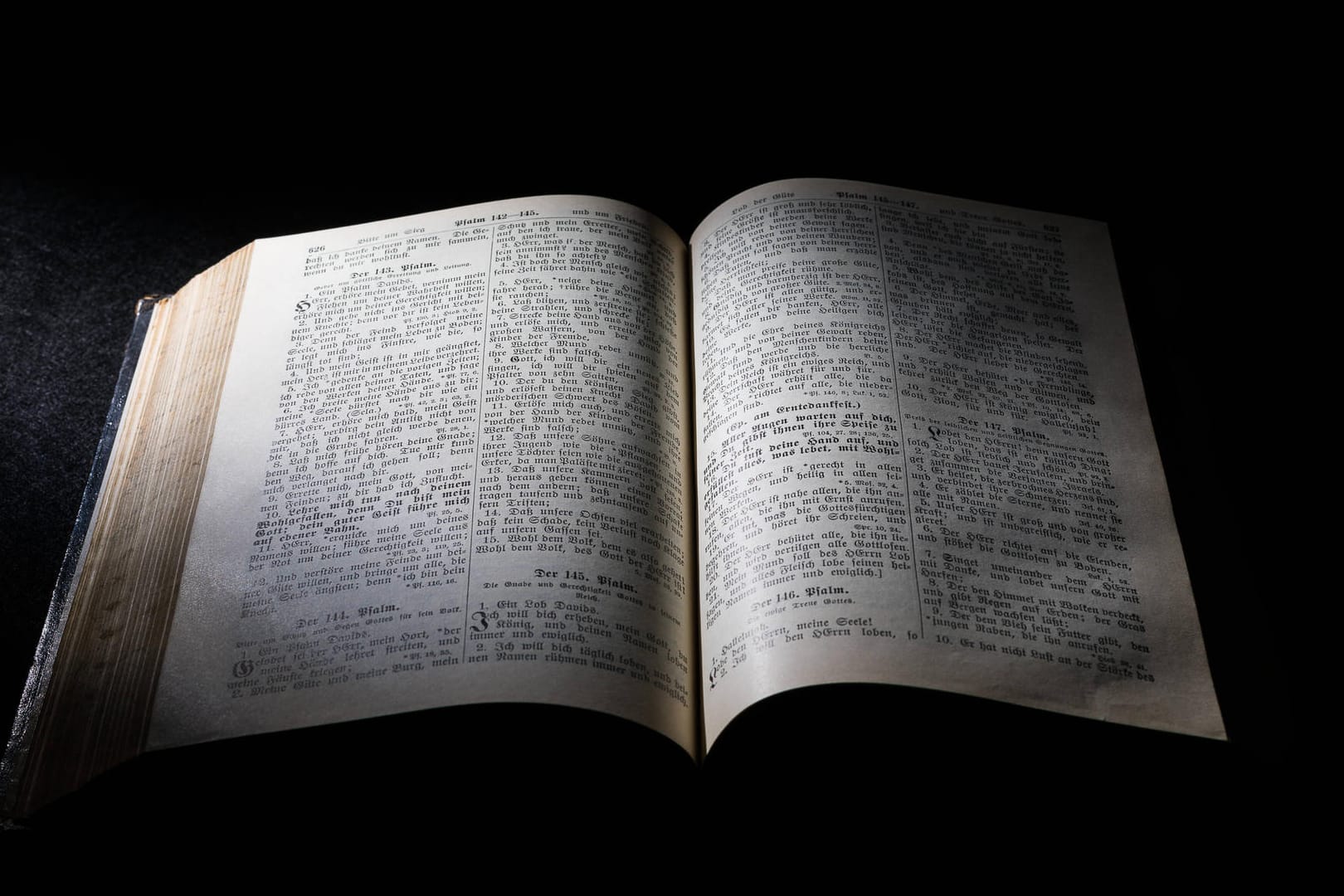 Eine aufgeschlagene Bibel (Symbolfoto): Verschiedene Ausführungen der heiligen Schrift sind im Nürnberger Bibelmuseum zu sehen.