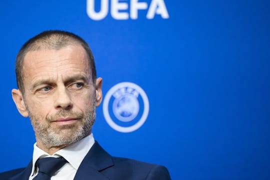 Aleksander Ceferin, UEFA-Präsident, während einer Pressekonferenz nach der Sitzung des UEFA-Exekutivkomitees.