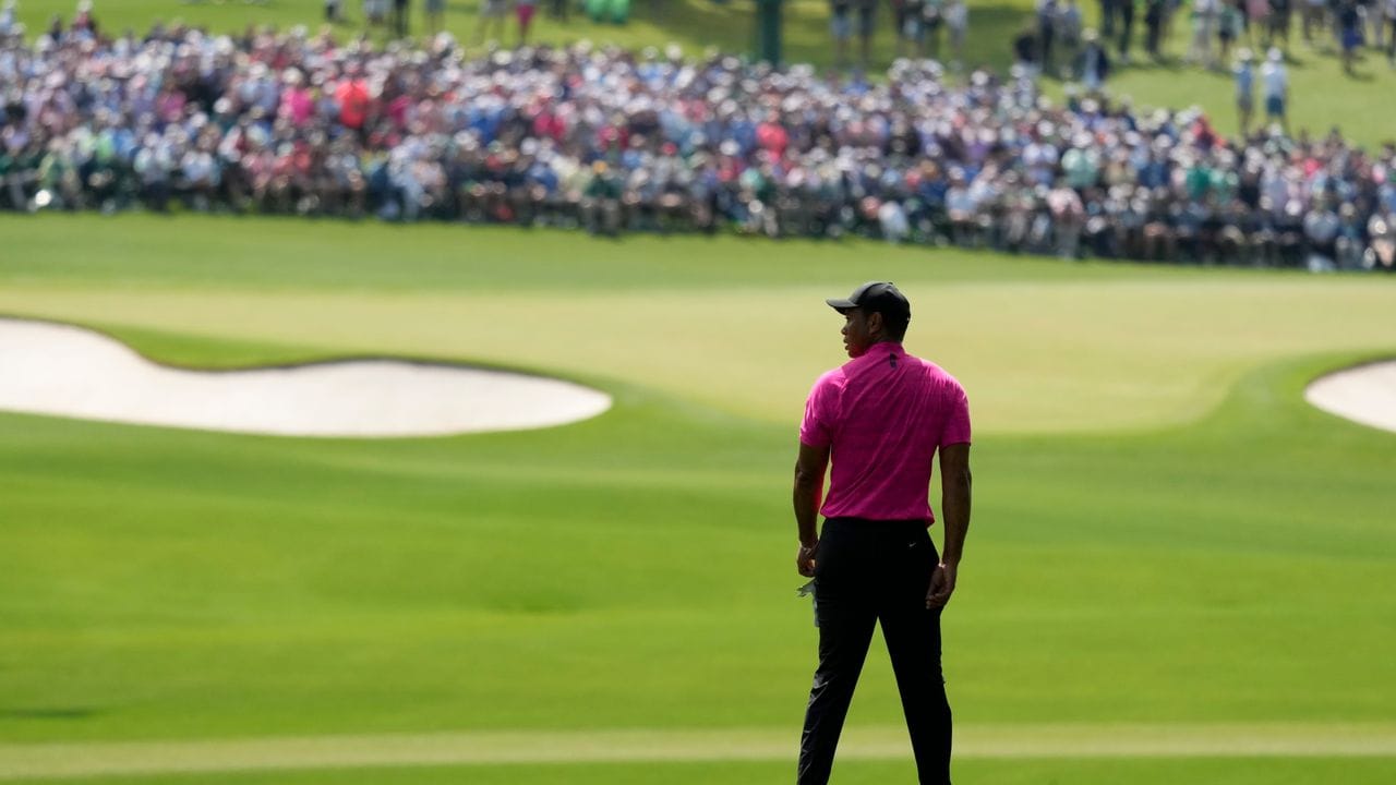 Er ist wieder da: Golf-Star Tiger Woods beim Masters in Augusta. Er ist wieder da: Golf-Star Tiger Woods beim Masters in Augusta.