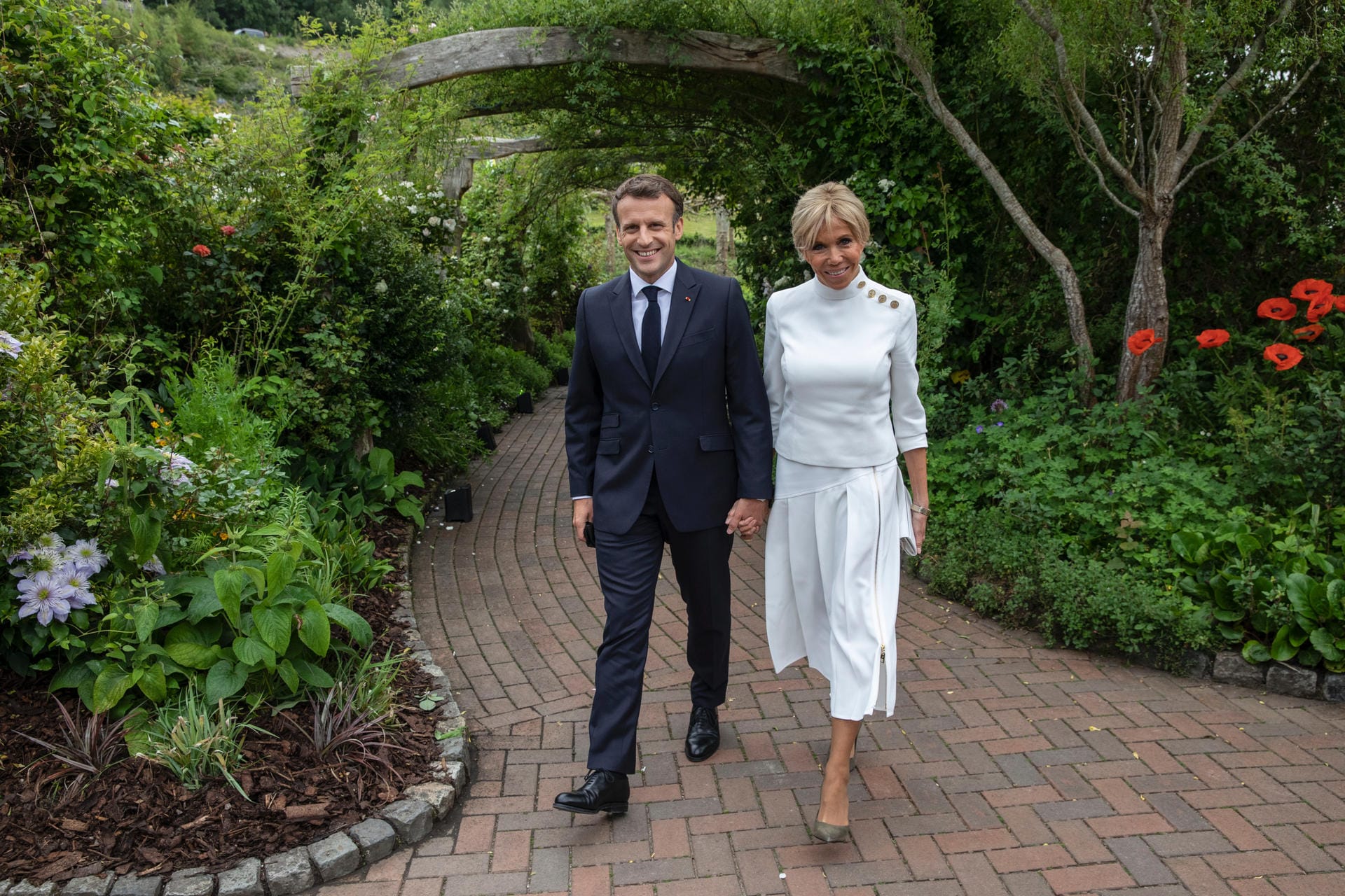 Juni 2021: Emmanuel und Brigitte Macron beim G7-Gipfel im englischen Cornwall