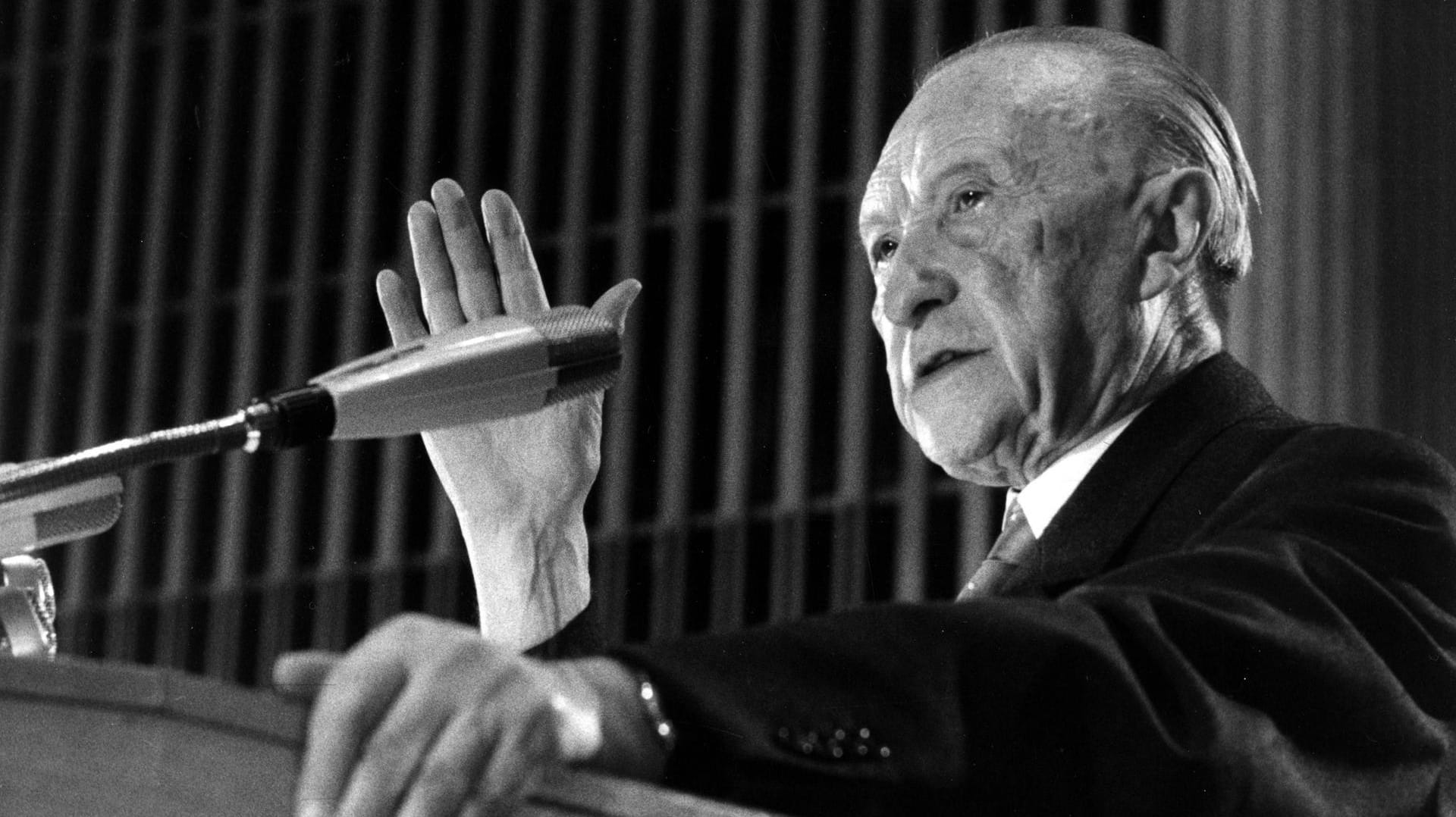 Konrad Adenauer: Der CDU-Politiker war der erste Kanzler der Bundesrepublik und regierte bis 1963.