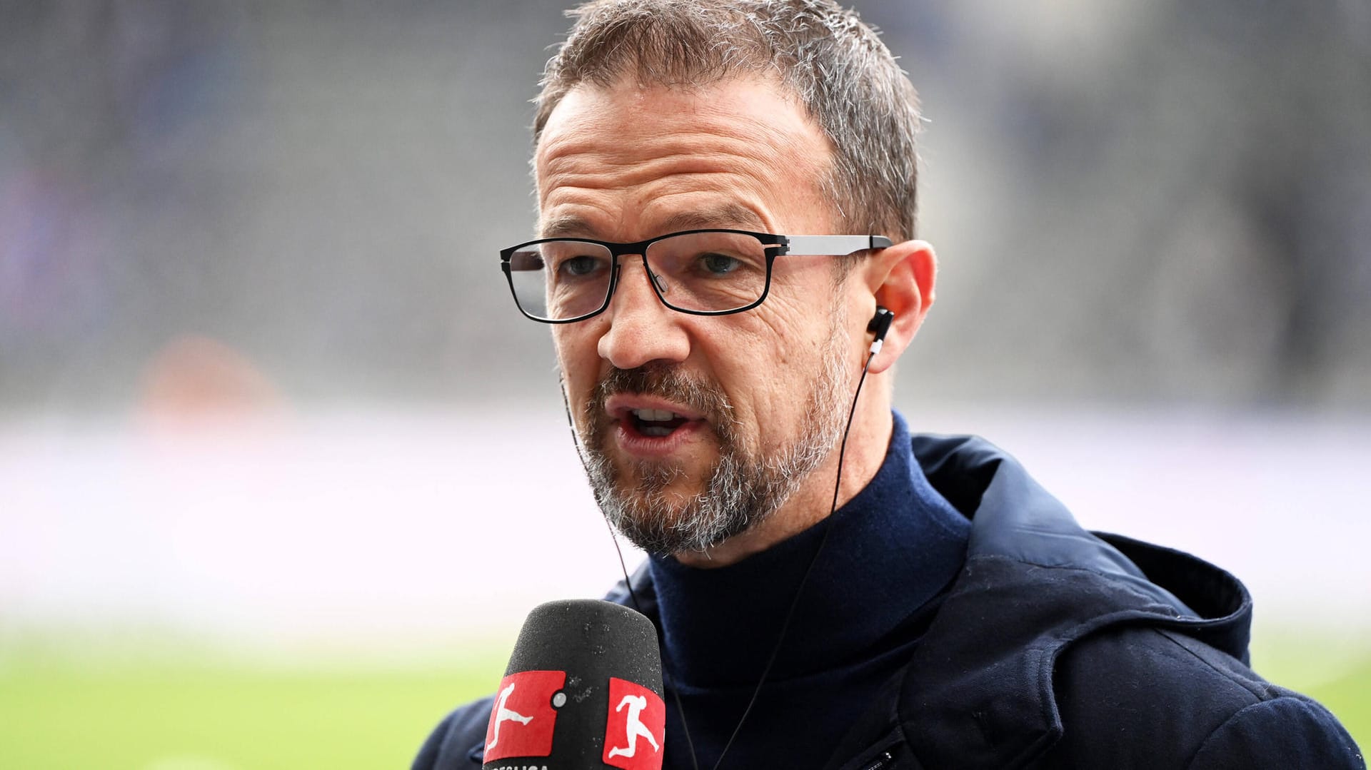 Fredi Bobic: Herthas Geschäftsführer war nach der 1:4-Pleite gegen Union Berlin bedient. Fredi Bobic: Herthas Geschäftsführer war nach der 1:4-Pleite gegen Union Berlin bedient.