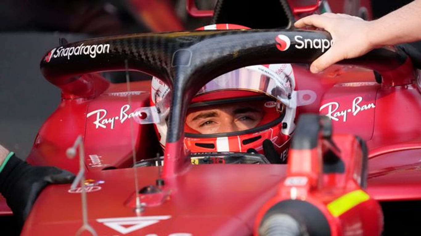 Charles Leclerc vom Team Ferrari hat die Chance seine WM-Führung auszubauen.