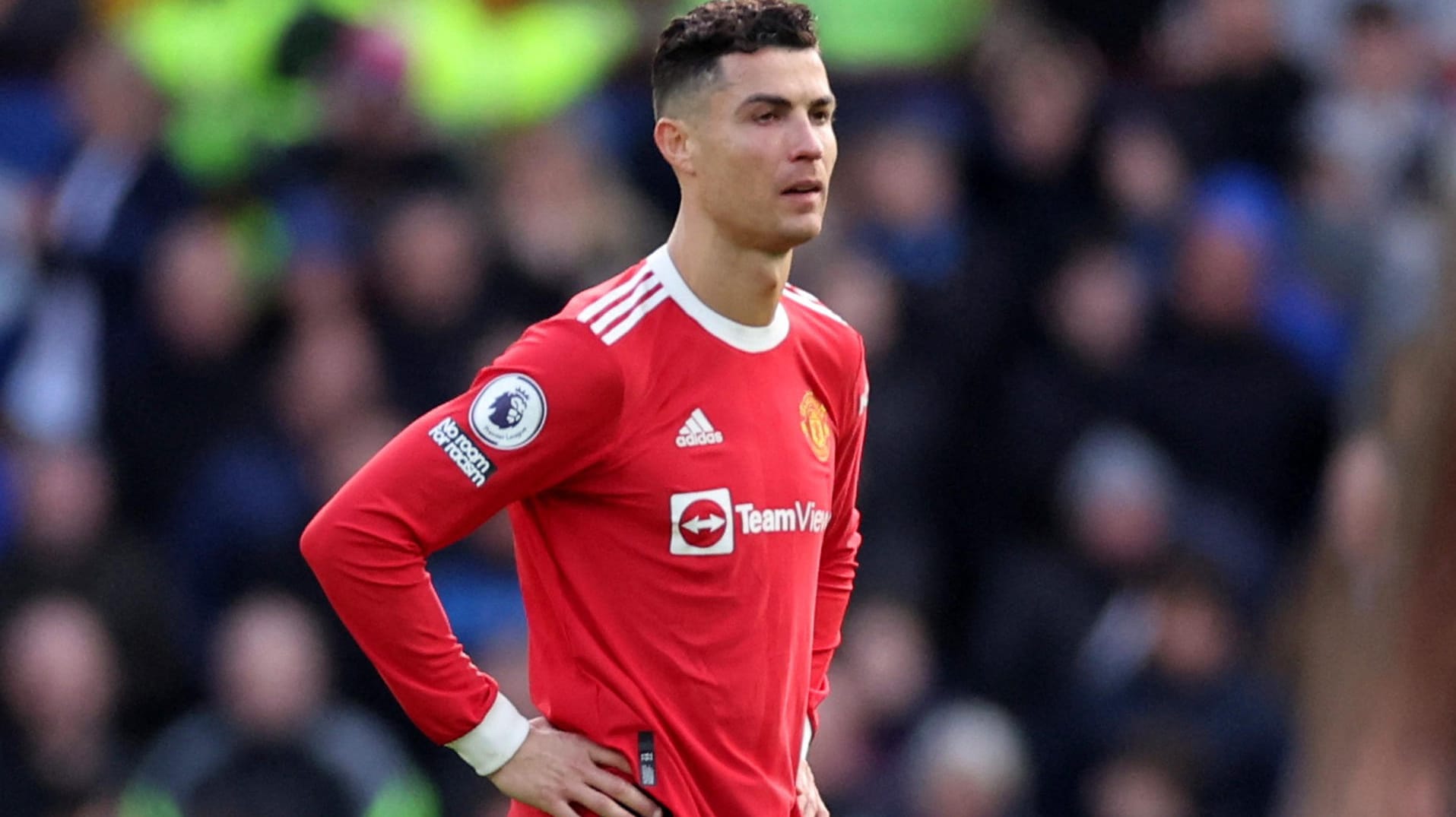 Ratlos: Manchester Uniteds Cristiano Ronaldo nach der Niederlage beim FC Everton.