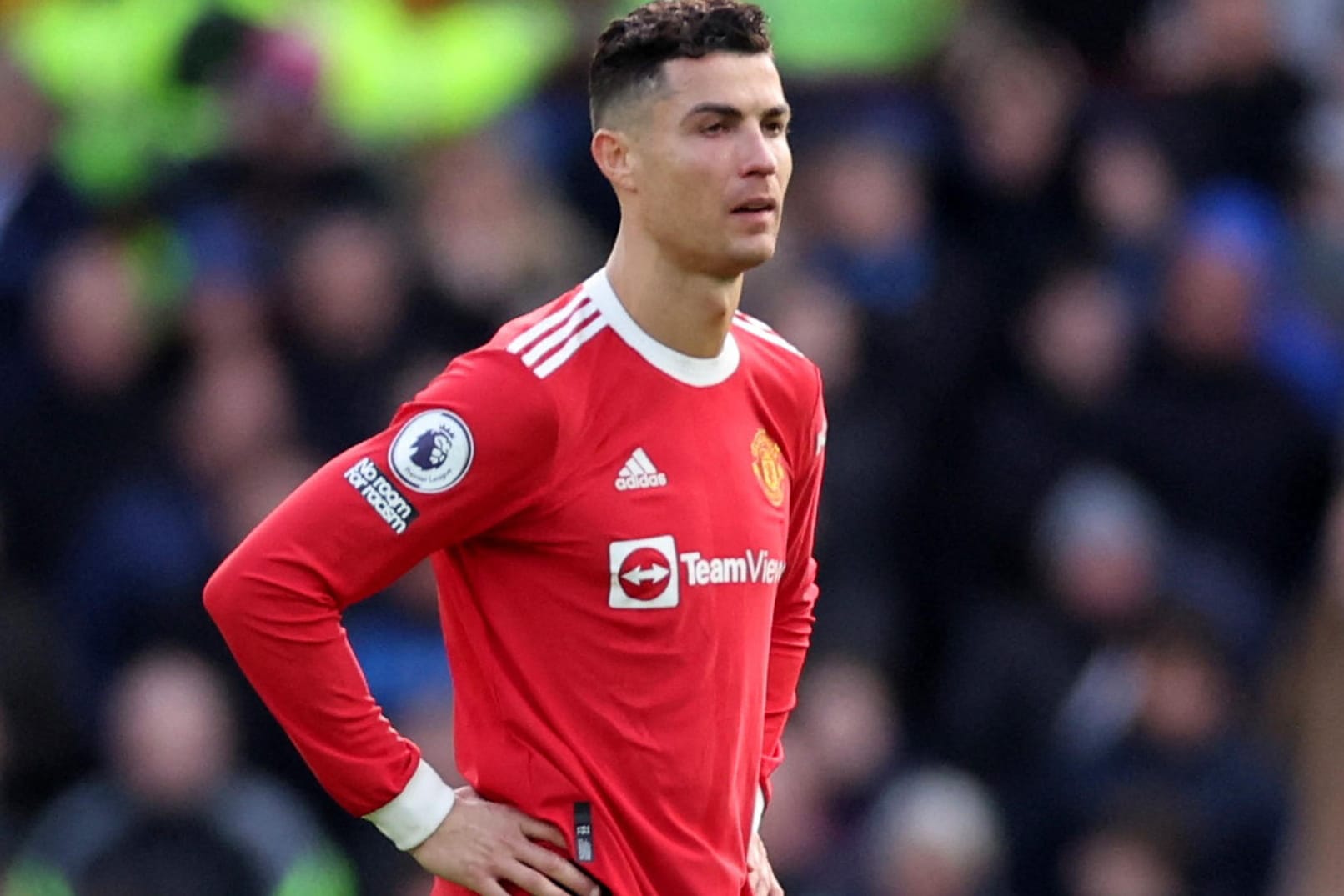 Ratlos: Manchester Uniteds Cristiano Ronaldo nach der Niederlage beim FC Everton.